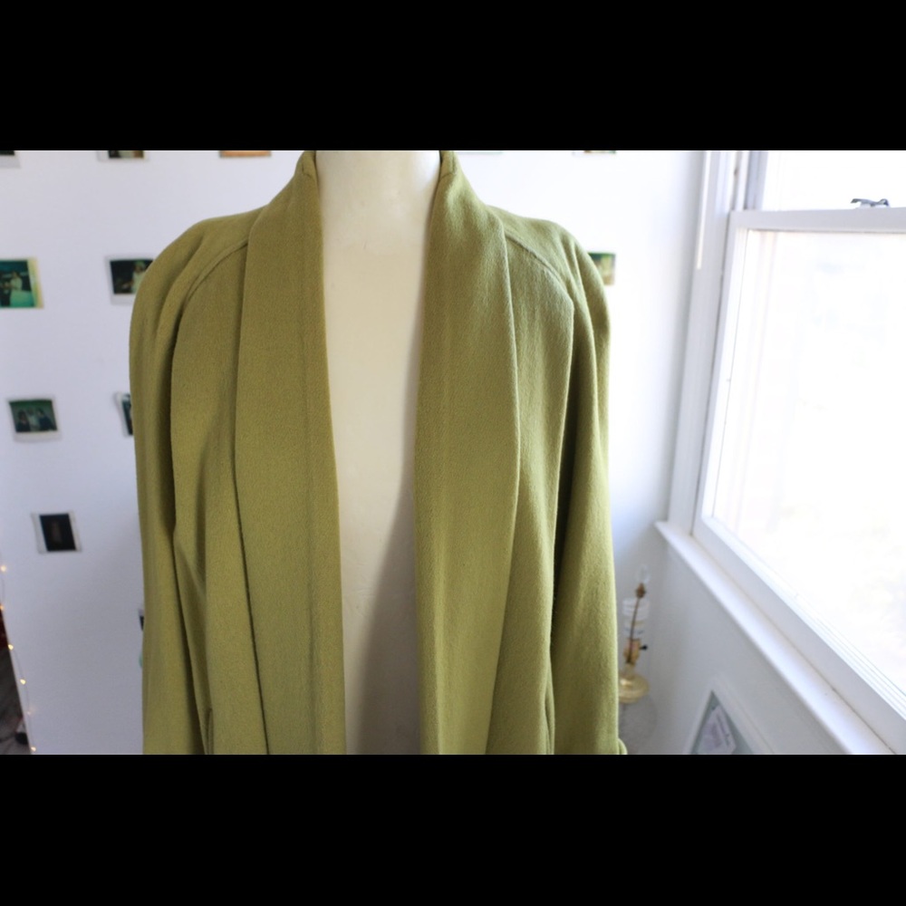 Olive Green Wool Coat🎉SOLD🎉 - Picture 2 of 5