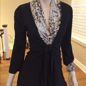 CAbi tie-front sweater, size small