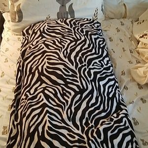 Zebra print body pillow case