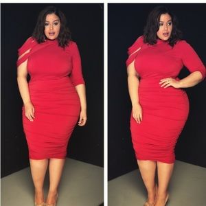 Monif C Red Dress