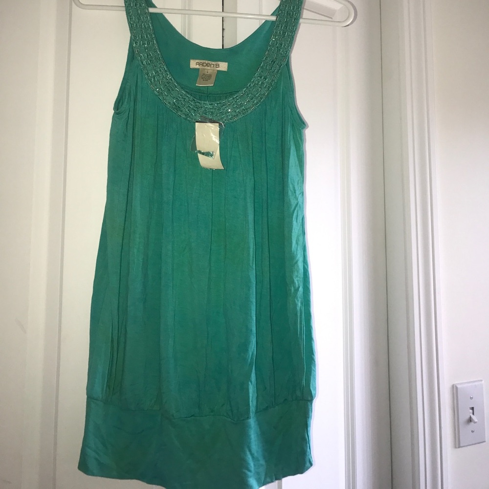 Bright teal Arden B top