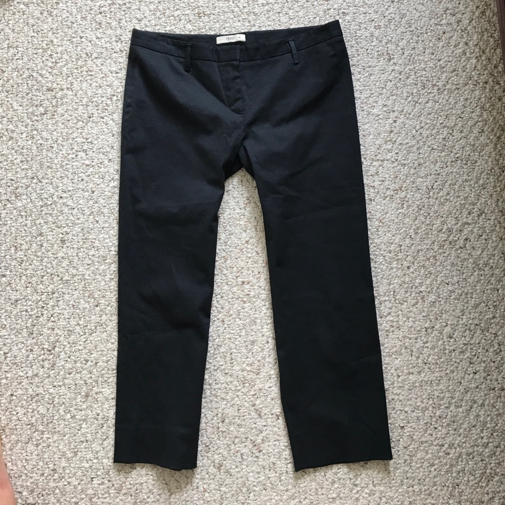 Prada navy flat front crop
