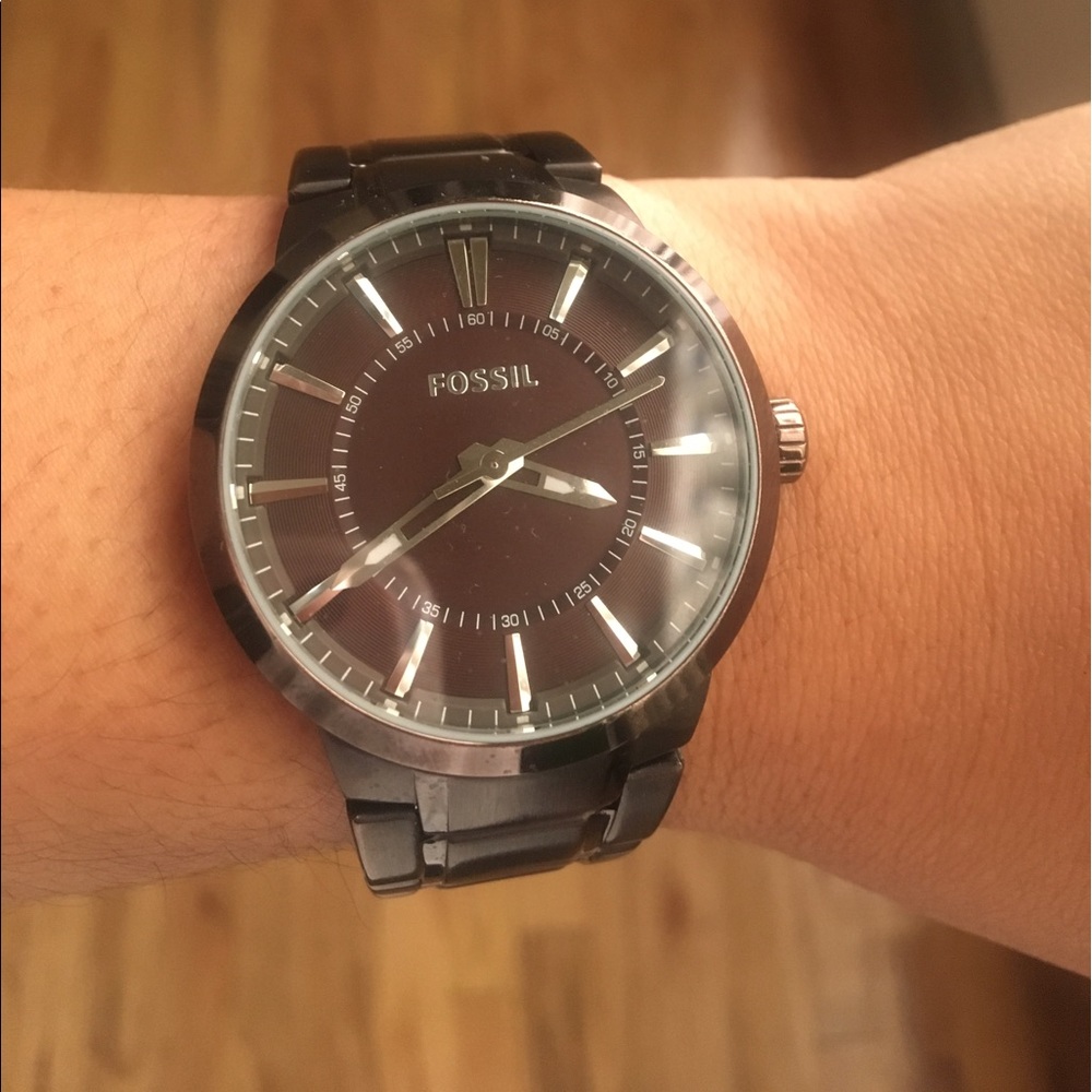Fossil Brown Metallic Link Watch