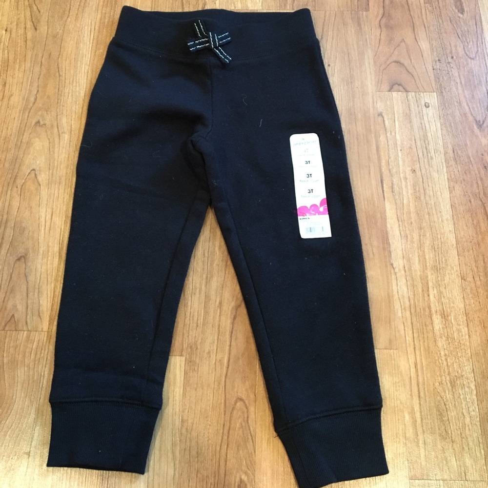 Jumping beans black fleece joggers.