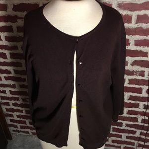 Brown cardigan