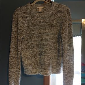 black and white sweater