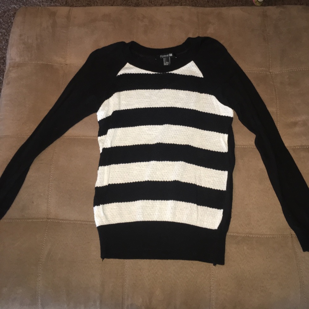 Forever 21 black and white sweater!