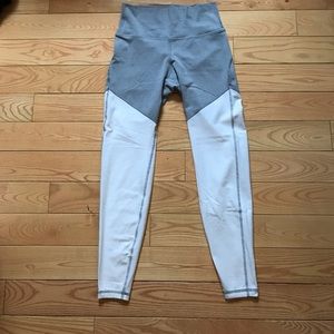 Old Navy Active Grey/White colorblock leggings