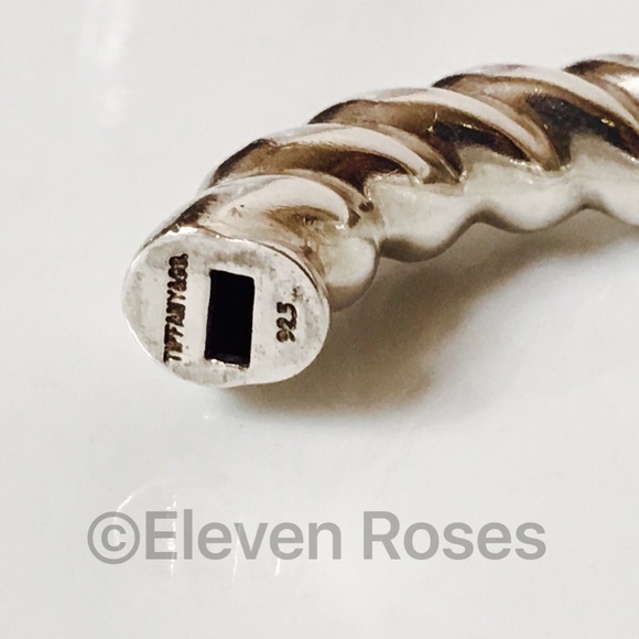 Tiffany & Co. Sterling Hinged Twist 10mm Bangle - Picture 3 of 8