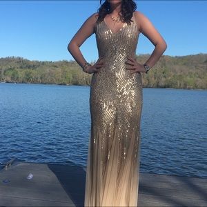 Gold Prom dress