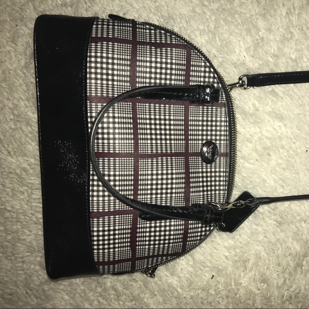 Plaid Coach purse