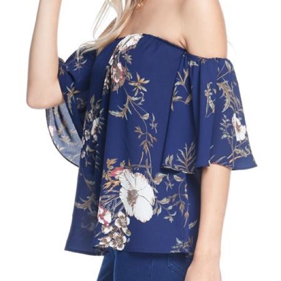 Tops - Floral Flounce Top
