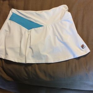 FILA white tennis skort