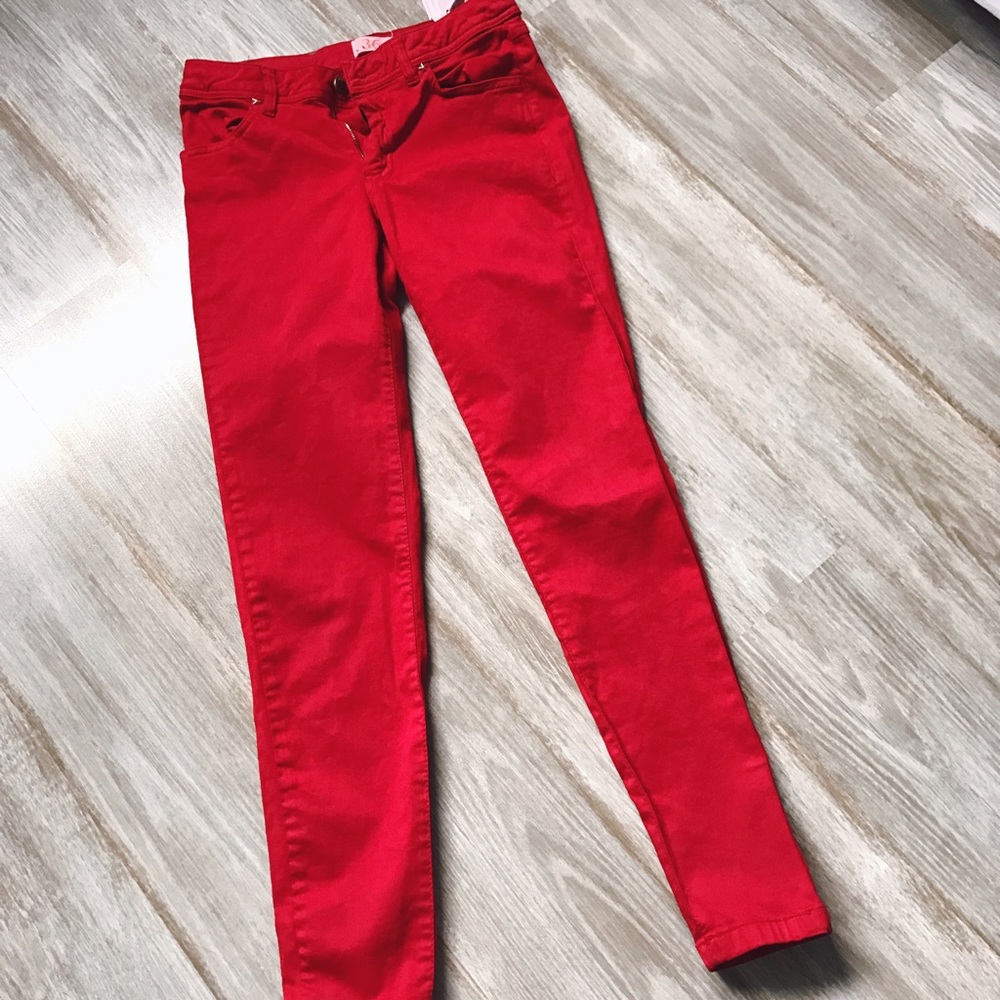 Zara Red Skinny Jeans