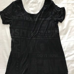Lululemon trikonasana mantra burnout tee