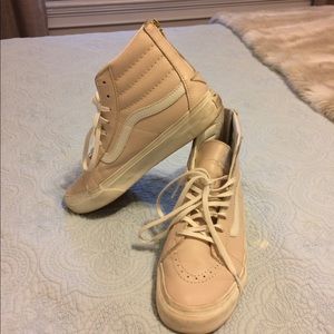 Vans Blush with gold zippers