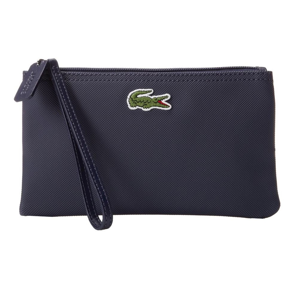 Lacoste navy wristlet wallet