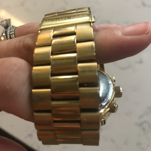Gold Large Michael Kors Watch
