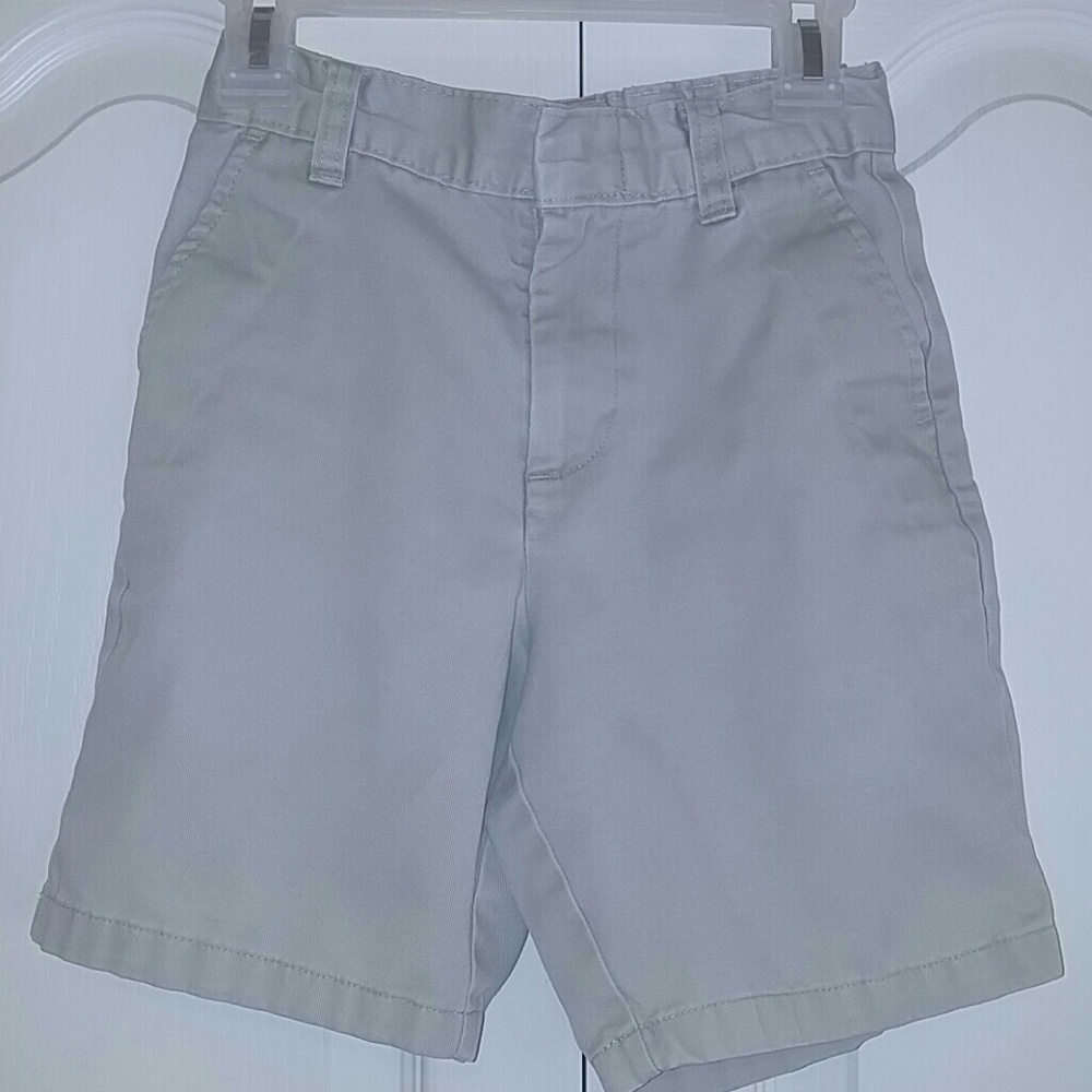 Boys School Uniform Shorts - Size 6 - Flat-front