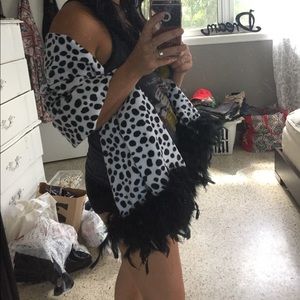 Handmade Dalmatian Scarf Shawl