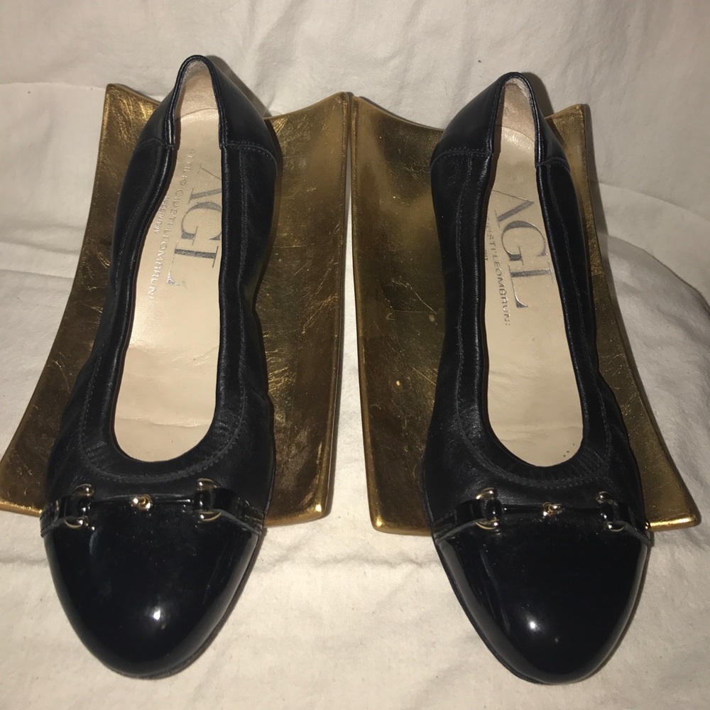 AGL cap toe mini heels