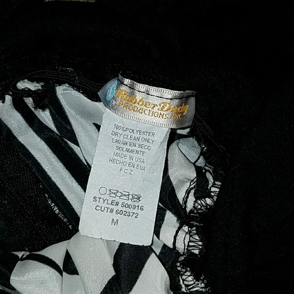 Maxi black & white dress. Sz M. Worn 2x - Picture 7 of 7