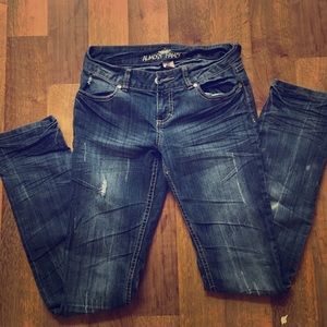 Almost Famous distressed skinny jeans