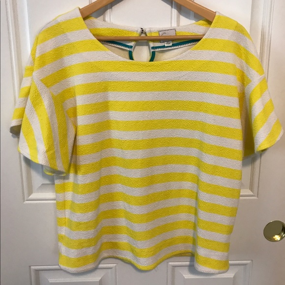 Anthropologie Postage Stamp Striped Top - Picture 4 of 7