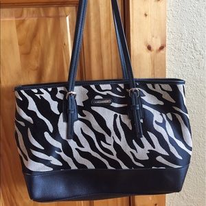 Zebra print purse