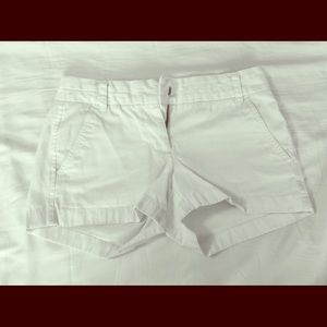 White J. Crew Chino Shorts