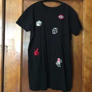 Forever 21 Patchwork T-shirt Dress