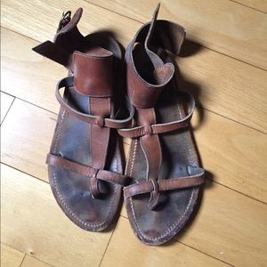 K. Jacques Caravelle natural leather sandals 38