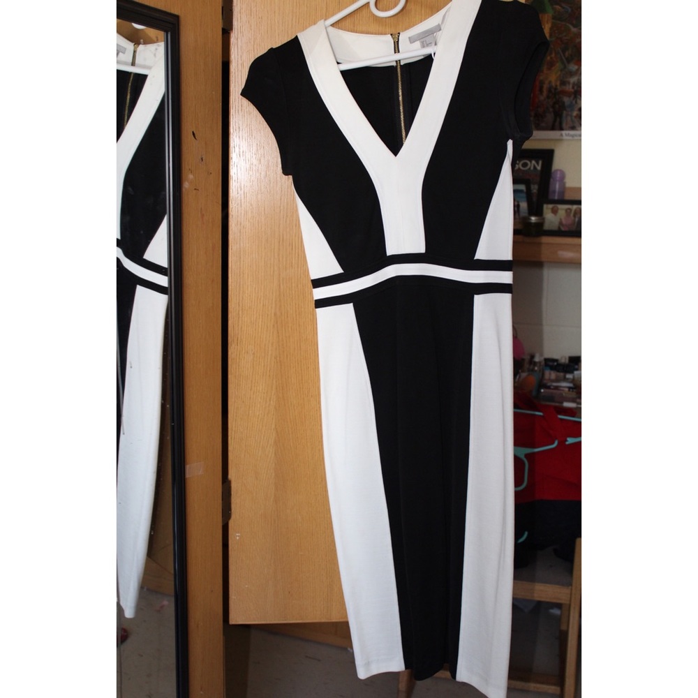Black and white dress