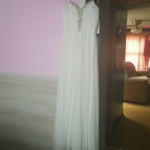 NWT white strapless prom dress OFFERS WELCOME