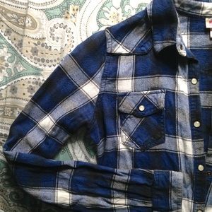 🚫donated Blue Flannel Button Down