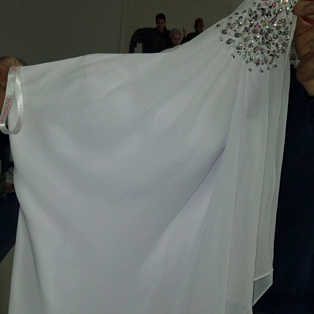 White sheath Prom/Wedding