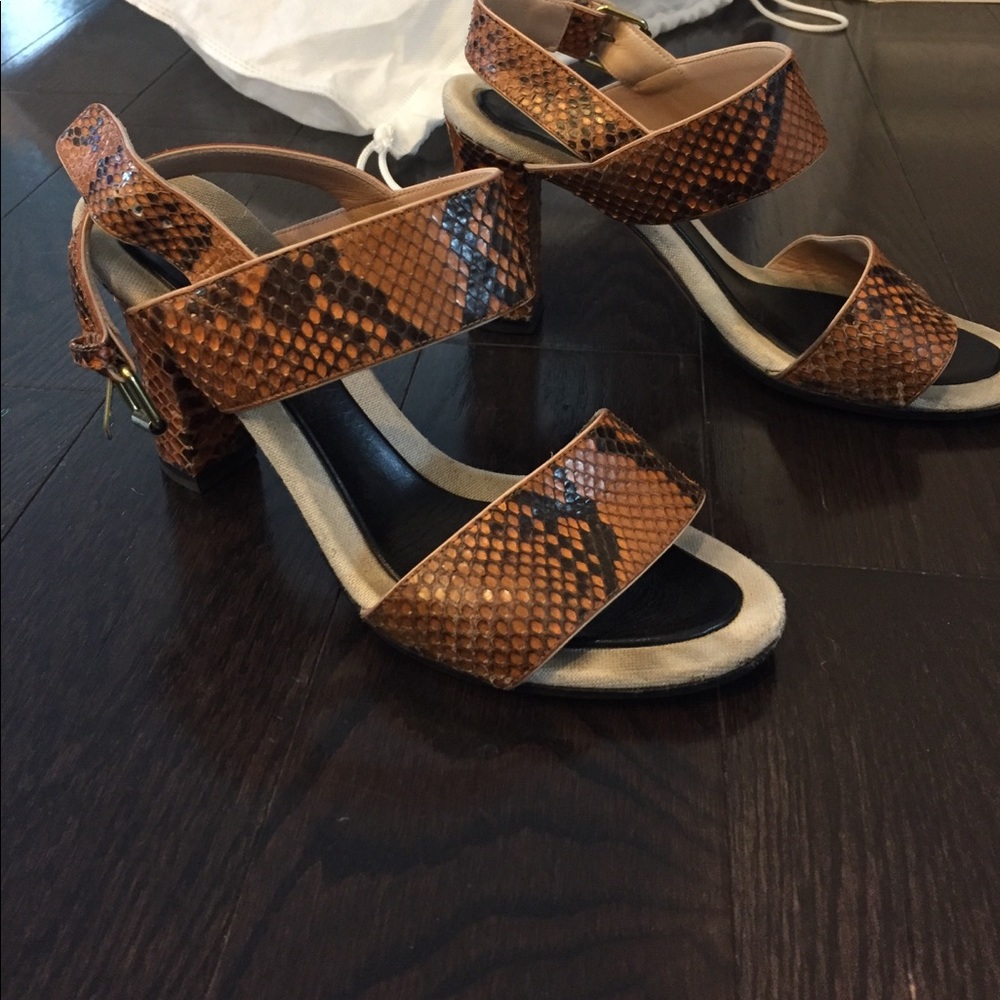 Celine Paris snakeskin heel