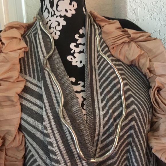 Sculptural Silver Necklace or Bracelet - Picture 3 of 4