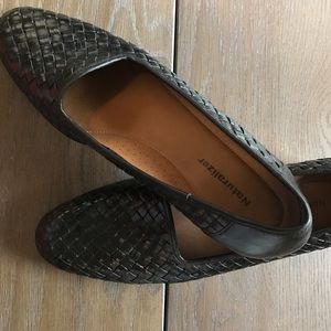 NATURALIZER WOVEN all LEATHER SHOES FLATS sz 9