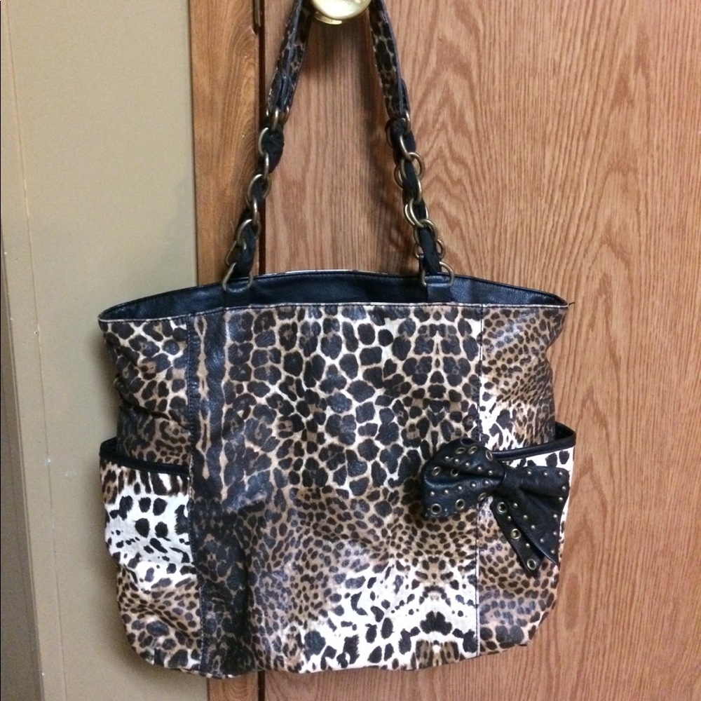 Leopard Jessica Simpson purse