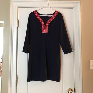 Lilly Pulitzer, Navy & Coral dress!