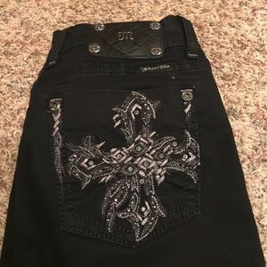 Black miss me jeans