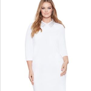 Eloquii Studded Collar Shirt Dress