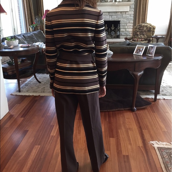 Vintage  jacket with coordinating brown pants - Picture 2 of 3