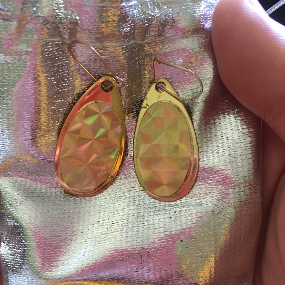 Gold-Plated Thin Dangle Earrings