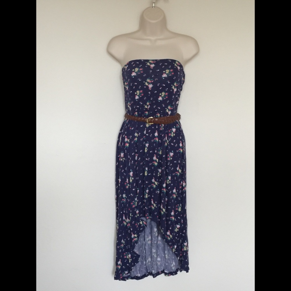 Sexy Strapless Floral Sun Dress