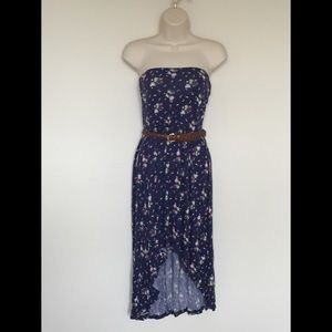 Sexy Strapless Floral Sun Dress