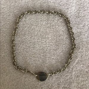 Return to Tiffany tag link necklace. Authentic.