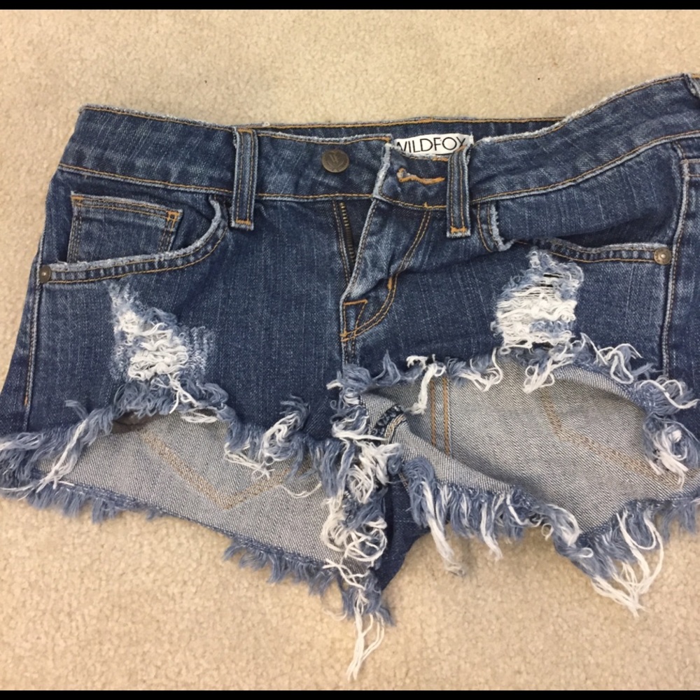 Wildfox denim cutoff shorts
