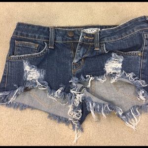 Wildfox denim cutoff shorts